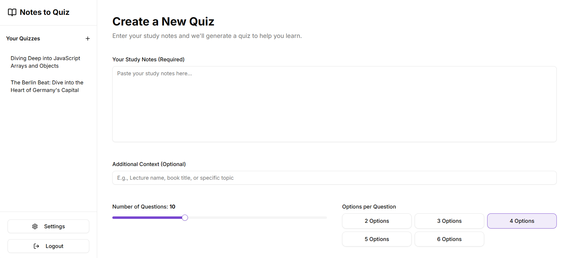 Quiz Note